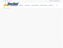 Tablet Screenshot of decibel.cl