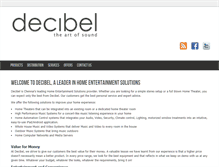 Tablet Screenshot of decibel.co.in